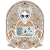 Circuit Cat in Antique Circle