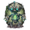 Robot Steampunk Néon