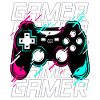 Gamer - Gaming Controller Videospielkonsole - neon