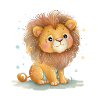 Löwe Pastell Kinder