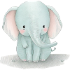 Dessin d’éléphant Aquarelle Enfants