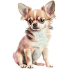 Chihuahua Pastel Drawing Illustration
