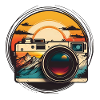 Rétro Camera Sunset