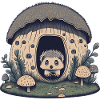 Hedgehog Mushroom Home