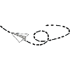 Paper airplanes on the road