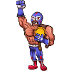 Cartoon Mexican Wrestler