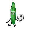 Soccer,athlete,cucumber,cucumber,athlete