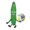 Volleyball,athlete,cucumber,cucumber,athlete