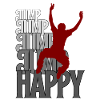 jump happy jumping happy human