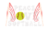 Girls Peace Love Softball