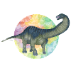 Farbige Dinosaurier