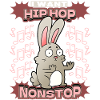 Rabbit Comic Illustration Hip-Hop Bunny, juego de palabras