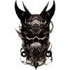 Skull with horns