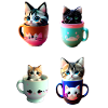 kawaii cup of kitty cat