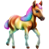 Buntes Baby Pferd