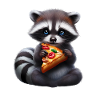 Pizza Loving Raccoon