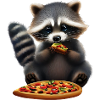 Pizza Loving Raccoon
