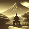 Samurai und Vulkan