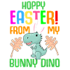 Ostern T-rex Dinosaurier Kaninchen Osterhase