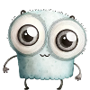 Mignon Monstre Aquarelle