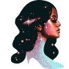 Cosmic Dreamer Portrait Design