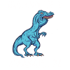 TRex Meme Dinosauro con overbite Rafael con ph Ra