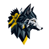 Geometric Wolf Head
