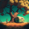 Campinglife unterm Baum