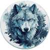 Mystischer Wolf im Mondlicht