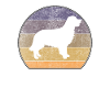 Retro Golden Retriever Sunset