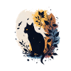 Great black cat