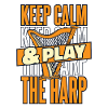 Restez calme et jouez de la harpe Harpe Harpe musicale