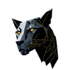 Geometric Panther Head