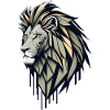 Geometric Lion Head