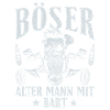Böser alter Mann mit Bart