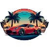 RED SPORTCAR MIAMI