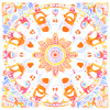 Botanical Mandala Ölgemälde