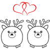 Bébé orignal amoureux