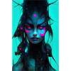 izup2u Abstract Anime Girl