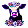 Cow flowers flower wreath willow