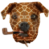 Dog giraffe skin smoking pipe