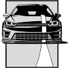 Auto Black Transparent Line