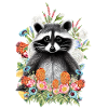 Fleurs de raton laveur