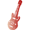 Red electric guitar