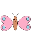 Cute butterfly pink/blue - gift idea
