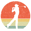 Golf Golf Rétro Golfeur