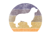 Retro Golden Retriever Sunset