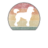 Retro Poodle Sunset