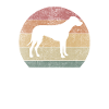 Retro Rhodesian Ridgeback Sunset