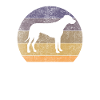Retro Rhodesian Ridgeback Sunset